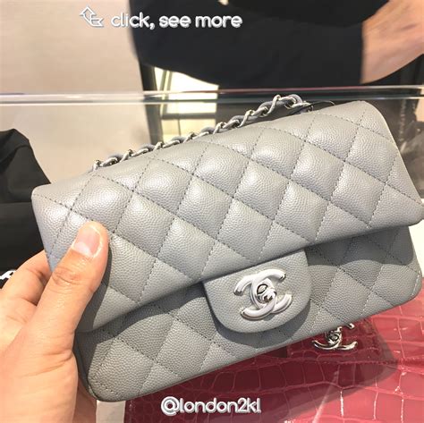 chanel gray mini|chanel handbags for men.